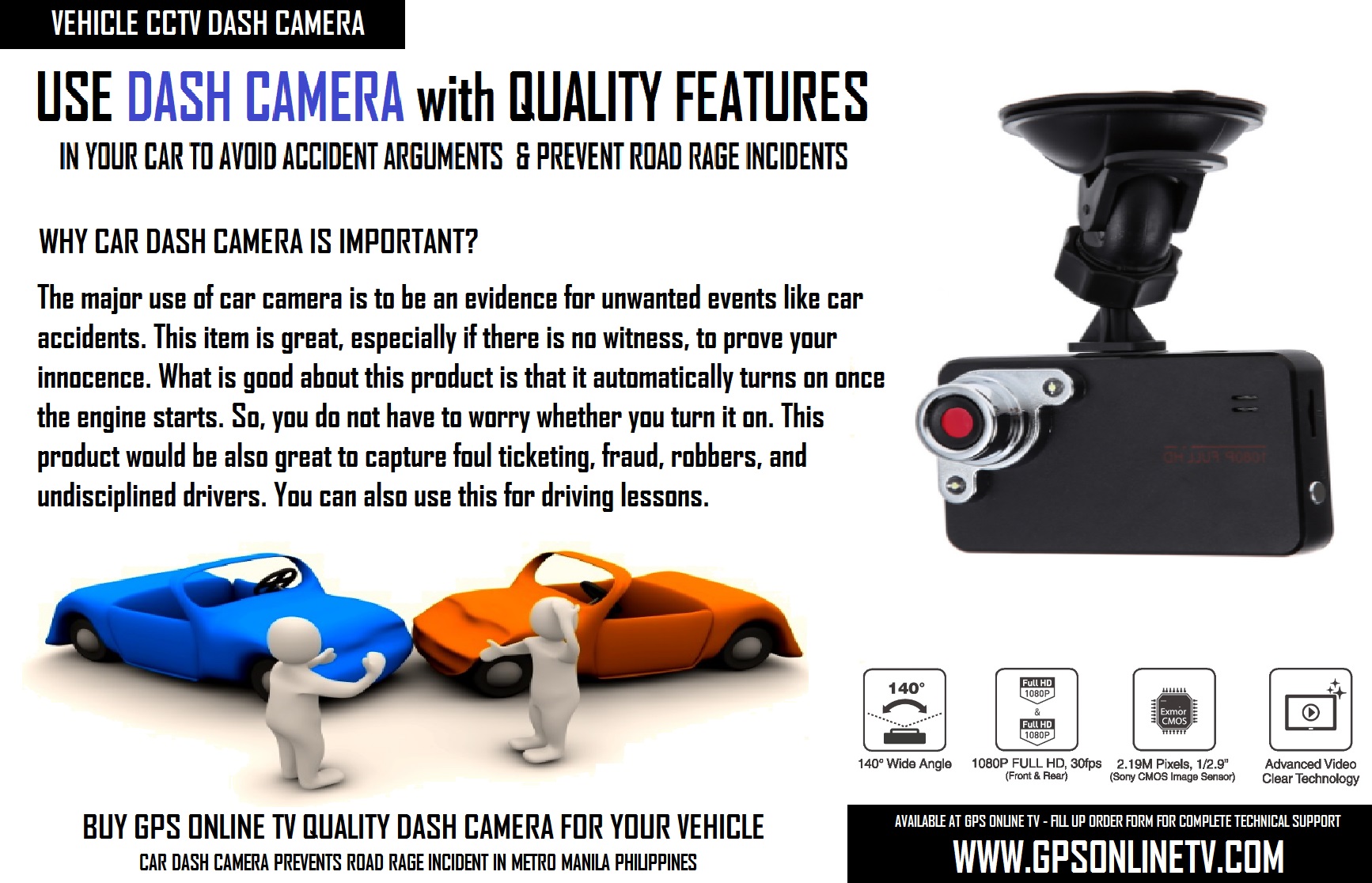 Car CCTV Dash Camera